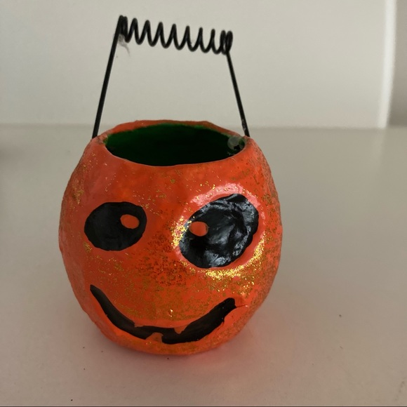 Mini Pumpkin Halloween Holiday Decor Set Of 3 Mini Jack O’ Lanterns - Picture 10 of 13